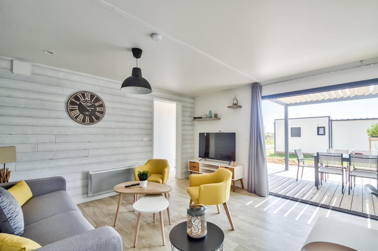 Chalet Pour 8 Dans Residence Avec Piscine Chauffee Brétignolles-sur-Mer المظهر الخارجي الصورة