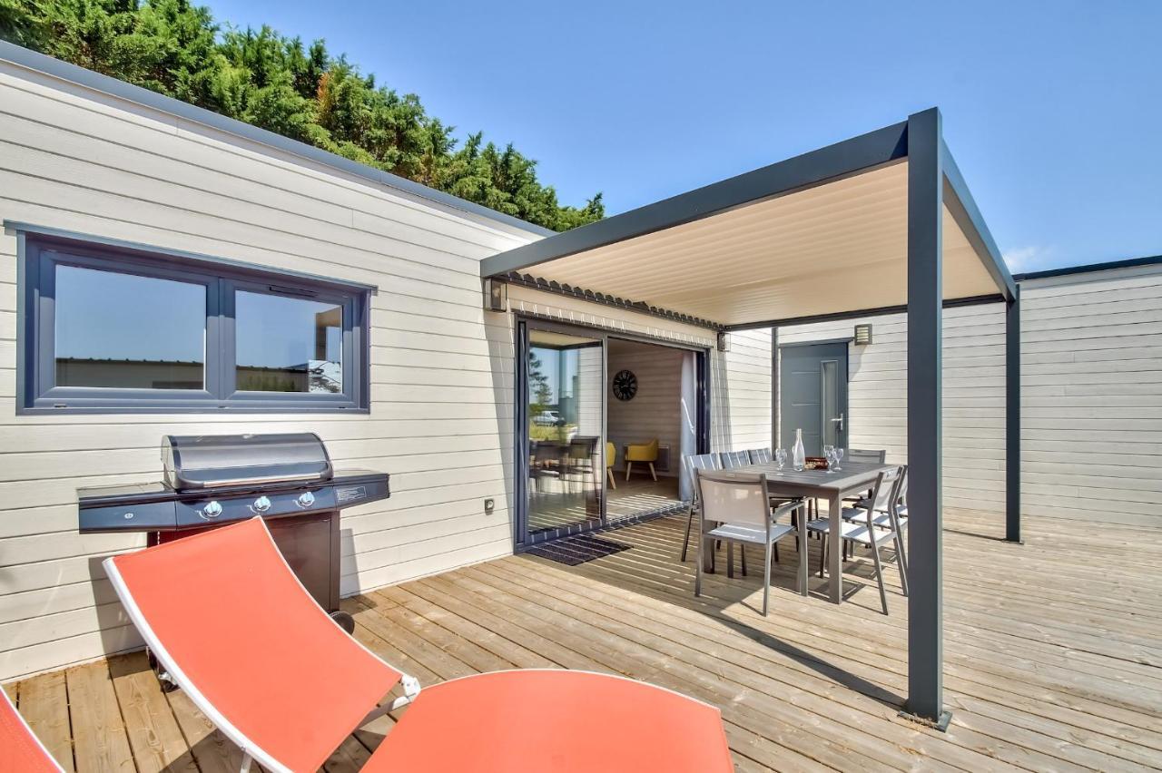 Chalet Pour 8 Dans Residence Avec Piscine Chauffee Brétignolles-sur-Mer المظهر الخارجي الصورة