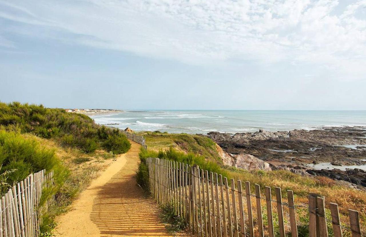Chalet Pour 8 Dans Residence Avec Piscine Chauffee Brétignolles-sur-Mer المظهر الخارجي الصورة