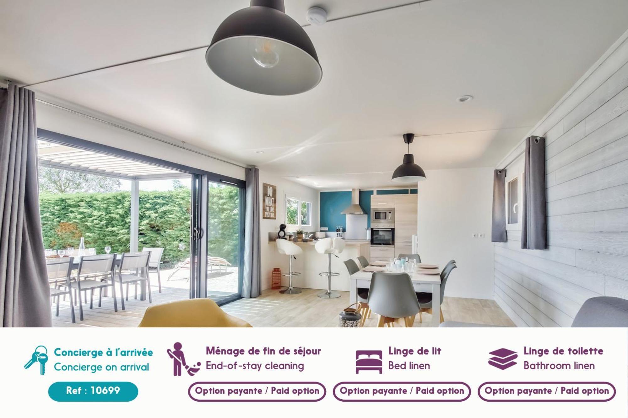Chalet Pour 8 Dans Residence Avec Piscine Chauffee Brétignolles-sur-Mer المظهر الخارجي الصورة
